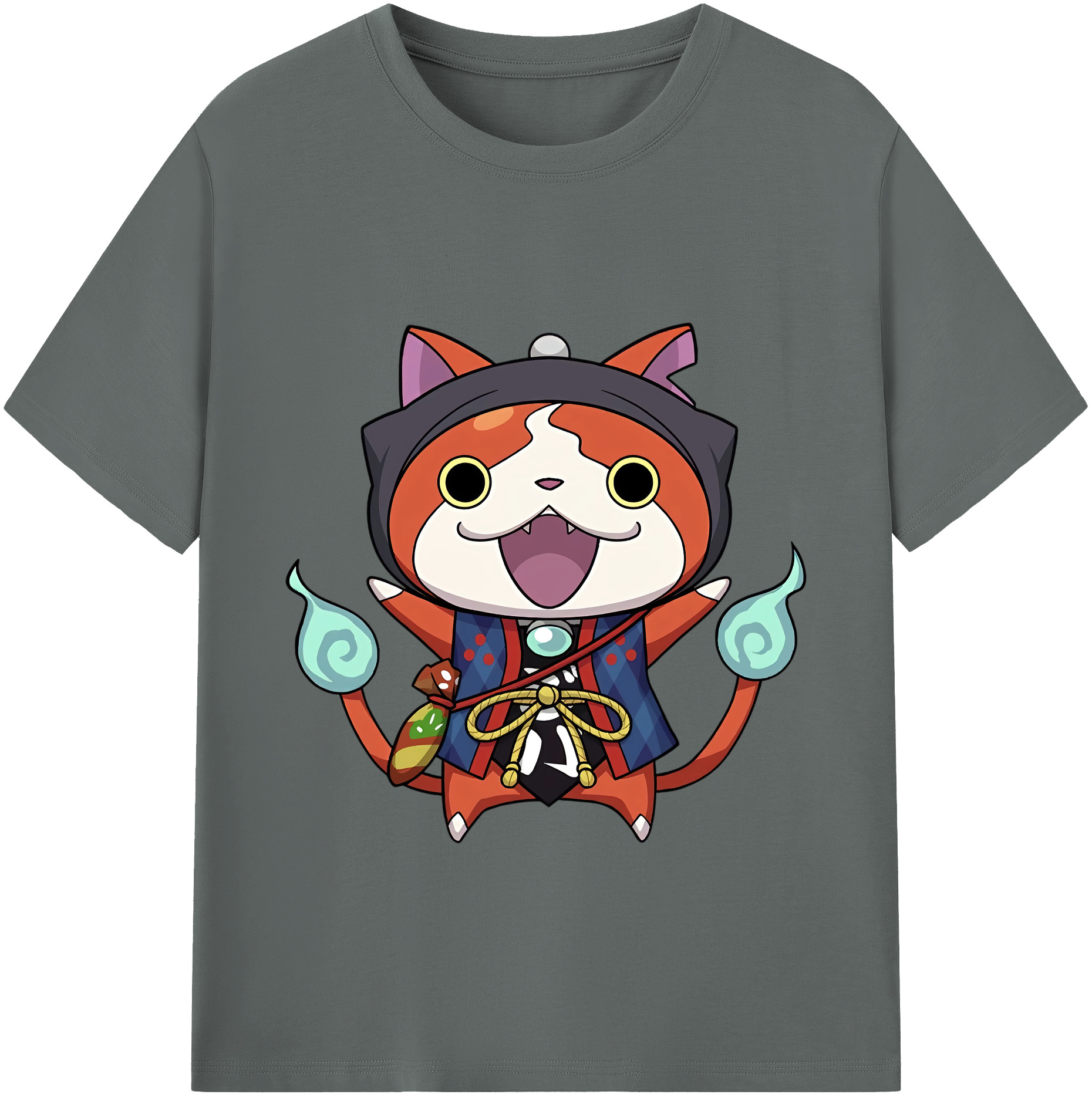 （画像用） 妖怪ウォッチ Yo-kai Watch 綿100％ メンズ半袖Tシャツ｜肌触りやわらか＆通気性